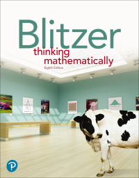 Cover image: Thinking Mathematically 8th edition 9780137551200