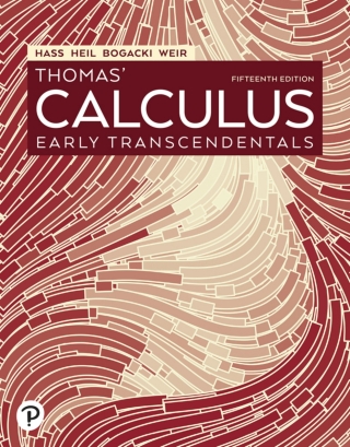 Cover image: Thomas' Calculus: Early Transcendentals (Pearson+) 15th edition 9780137728626
