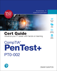 Cover image: CompTIA PenTest+ PT0-002 Cert Guide 2nd edition 9780137566068