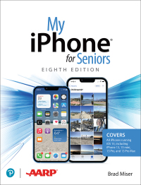 Imagen de portada: My iPhone for Seniors (covers all iPhone running iOS 15, including the new series 13 family) 8th edition 9780137574292