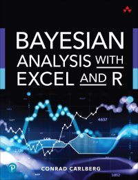 表紙画像: Bayesian Analysis with Excel and R 1st edition 9780137580989