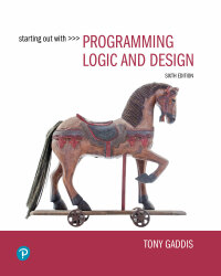 表紙画像: Starting Out with Programming Logic and Design 6th edition 9780137602148
