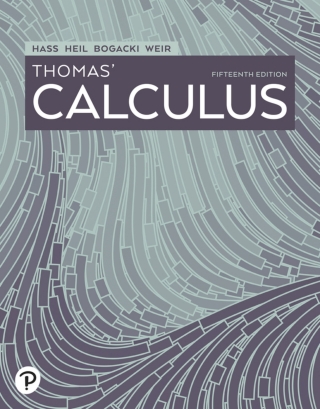Cover image: Thomas' Calculus (Pearson+) 15th edition 9780137728657