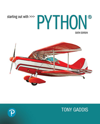 Cover image: Starting Out With Python 6th edition 9780137619153