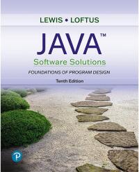 Cover image: Java Software Solutions, Foundations of Program Design 10th edition 9780137306930