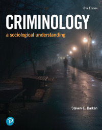 Cover image: Criminology: A Sociological Understanding 8th edition 9780137636181
