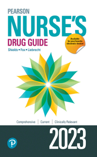Cover image: Pearson Nurse's Drug Guide 2023 1st edition 9780137676682