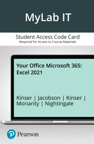 Cover image: MyLab IT with Pearson eText Access Code for Your Office Microsoft 365: Excel 2021 1st edition 9780137676804