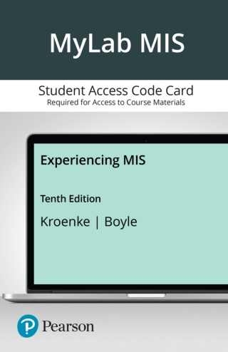 Cover image: MyLab IT with Pearson eText Access Code for Experiencing MIS 10th edition 9780137678013