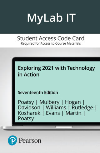 Cover image: MyLab IT with Pearson eText Access Code for Exploring 2021 + Technology in Action, Seventeenthn Edition 17th edition 9780137692934