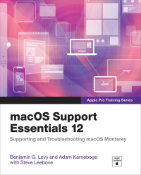 Cover image: macOS Support Essentials 12 - Apple Pro Training Series 1st edition 9780137696444