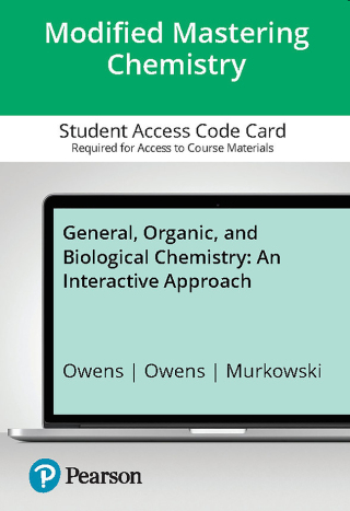 Cover image: Mastering Chemistry with Pearson eText Access Code (24 Months) for General, Organic, and Biological Chemistry 1st edition 9780137837328