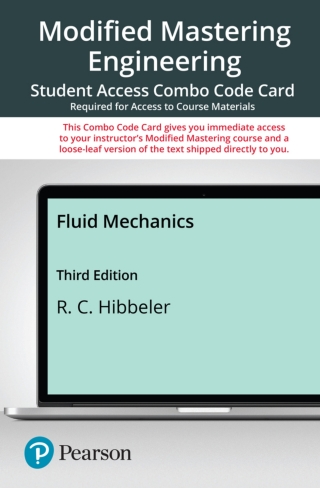 Cover image: Mastering Engineering with Pearson eText + Print Combo Access Code for Fluid Mechanics 3rd edition 9780137839421