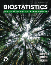 Cover image: Biostatistics for the Biological and Health Sciences 3rd edition 9780137864102