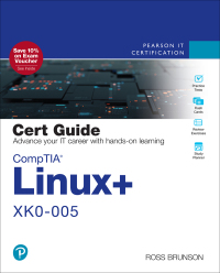 Imagen de portada: CompTIA Linux+ XK0-005 Cert Guide 1st edition 9780137866885