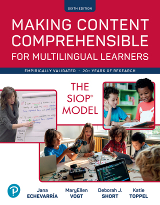 Cover image: Making Content Comprehensible for Multilingual Learners: The SIOP Model (Pearson+) 6th edition 9780137878857