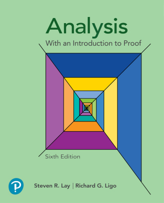 Cover image: Analysis with an Introduction to Proof (Pearson+) 6th edition 9780138033163