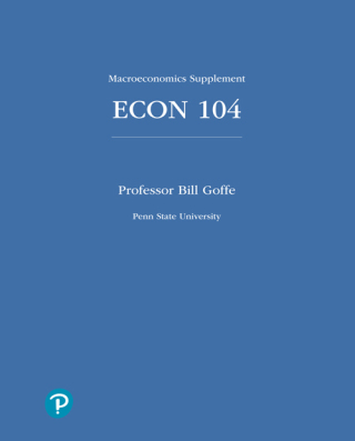 Cover image: ECON 104: Macroeconomics Supplement for Penn State University 1st edition 9780137888283
