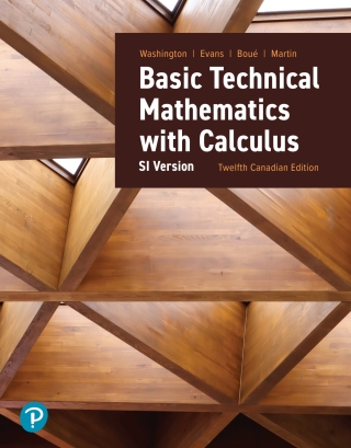 Cover image: Basic Technical Mathematics with Calculus SI Version (Canadian Edition) 12th edition 9780137900671