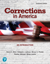 Cover image: Corrections in America: An Introduction 16th edition 9780137912223