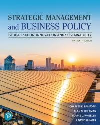 Cover image: Strategic Management and Business Policy 16th edition 9780137928156