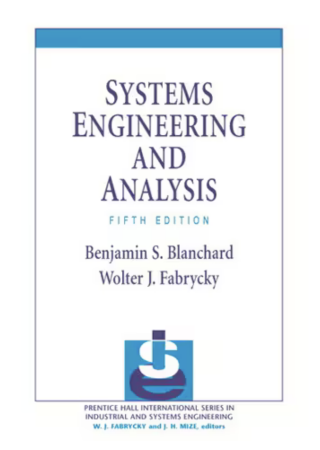 Cover image: Systems Engineering and Analysis (Pearson+) 5th edition 9780132217354