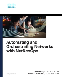 Titelbild: Automating and Orchestrating Networks with NetDevOps 1st edition 9780137997282