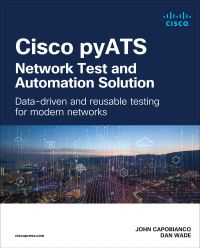 Cover image: Cisco pyATS — Network Test and Automation Solution 1st edition 9780138031671