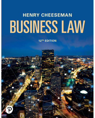 Cover image: Cheeseman's Business Law 12th edition 9780138033668
