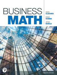 Cover image: Business Math 12th edition 9780138052348