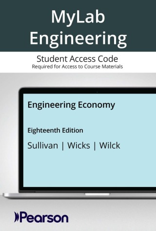 Cover image: MyLab Engineering with Pearson eText Access Code for Engineering Economy 18th edition