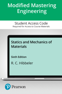 Cover image: Statics and Mechanics of Materials -- Modified Mastering Engineering with Pearson eText Access Code 6th edition 9780138078959
