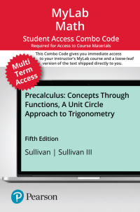 Cover image: MyLab Math with Pearson eText (up to 24 months) + Print Combo Access Code for Precalculus 5th edition 9780138080082