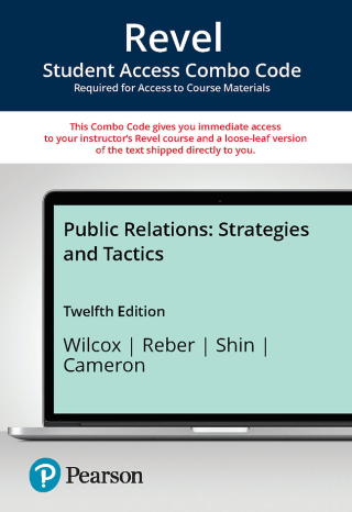 Cover image: Public Relations: Strategies and Tactics -- Revel + Print Combo Access Code 12th edition 9780138080266