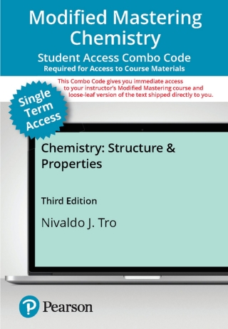 Cover image: Mastering Chemistry with Pearson eText (up to 18-weeks) + Print Combo Access Code for Chemistry: Structure and Properties 3rd edition 9780138081164