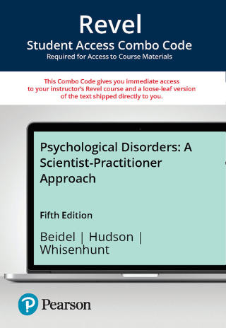 Cover image: Psychological Disorders: A Scientist-Practitioner Approach -- Revel Combo Access Code 5th edition 9780138081676