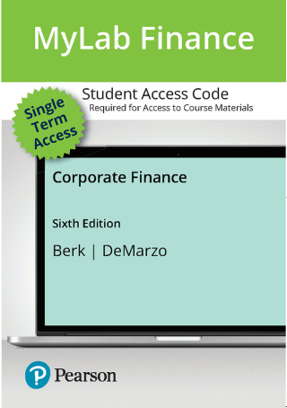 Cover image: Corporate Finance -- MyLab Finance with Pearson eText Access Code 6th edition 9780138081799