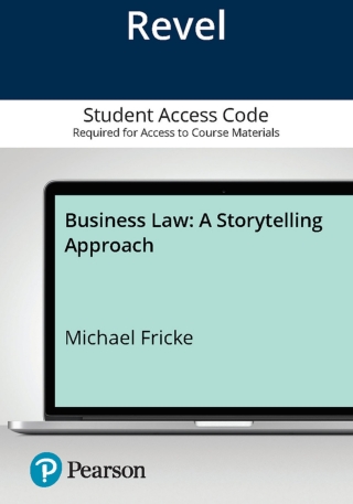 Cover image: Business Law: A Story Telling Approach -- Revel Access Code 1st edition 9780138082246