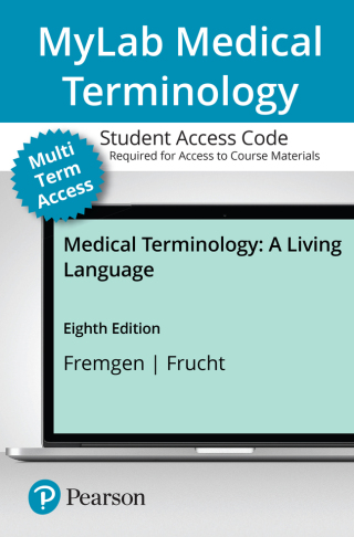 Cover image: Medical Terminology: A Living Language -- MyLab Medical Terminology with Pearson eText Access Code 8th edition 9780138084431