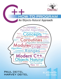表紙画像: C++ How to Program: An Objects-Natural Approach 11th edition 9780138101640