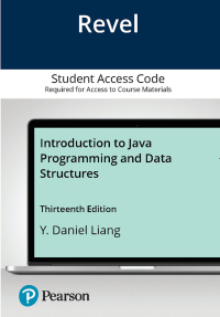 Cover image: Introduction to Java Programming and Data Structures -- Revel Access Code 13th edition 9780138092849