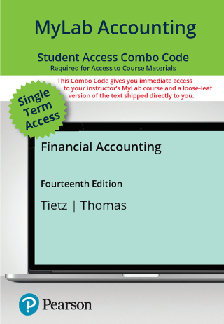 Cover image: MyLab Accounting with Pearson eText + Print Combo Access Code for Financial Accounting 14th edition 9780138101602