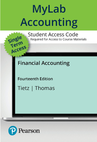 Cover image: MyLab Accounting with Pearson eText Access Code for Financial Accounting 14th edition 9780138101619