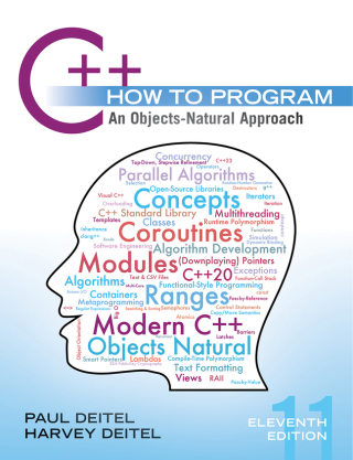 Cover image: C++ How to Program: An Objects-Natural Approach (Pearson+) 11th edition 9780138092313