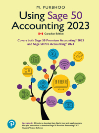 Cover image: Using Sage 50 Accounting 2023 (Canadian Edition) 1st edition 9780138103453