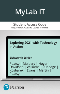Cover image: Exploring 2021 with Technology in Action -- MyLab IT with Pearson eText Access Code 18th edition 9780138103941