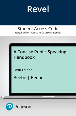 Cover image: Concise Public Speaking Handbook, A -- Revel Access Code 6th edition 9780138110413