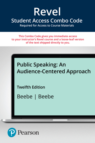 Cover image: Public Speaking: An Audience-Centered Approach -- Revel + Print Combo Access Code 12th edition 9780138110536