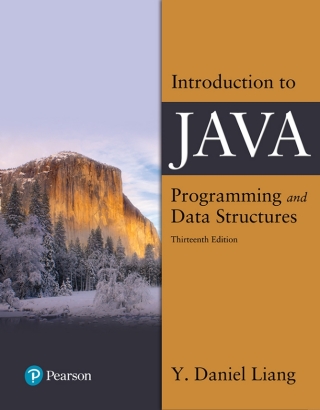 Cover image: Introduction to Java Programming and Data Structures 13th edition 9780138123444