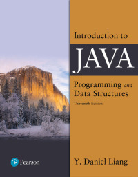 Cover image: Introduction to Java Programming and Data Structures 13th edition 9780138123444